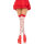 Leg Avenue Overknees Red/White One Size