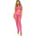 Leg Avenue Ankle-length mesh dress One Size Pink