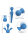 CalExotics Couture Collection Body Wand Kit Blue
