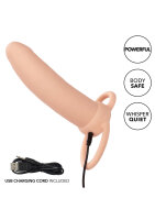 CalExotics Performance Maxx Rechargeable Thick Dual Penetrator Light skin tone