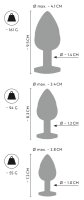 ANOS Metal Butt Plug Set Diamo