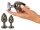 ANOS Metal Butt Plug Set Diamo