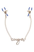 Sportsheets Cougar Nippel Klemmen gold/blau