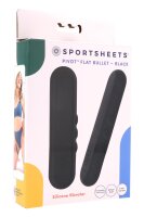 Sportsheets Pivot Flat Bullet, black