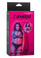 CalExotics Euphoria Collection Plus Size Kettenhalsband & Leine schwarz