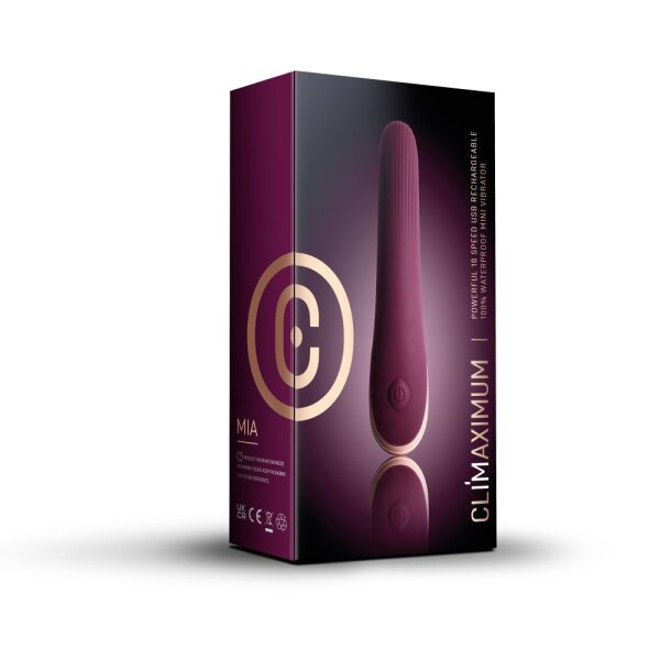 Rocks-Off Vibrator Climaximum Mia Burgundy Purple