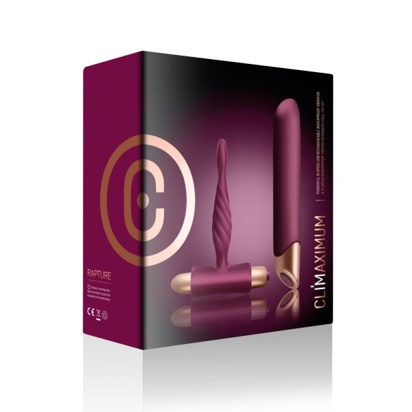 Rocks-Off Vibrator Set Climaximum Rapture Burgundy Lila