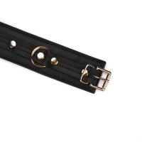 Liebe Seele wrist cuffs vegan leather  Black