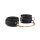 Liebe Seele wrist cuffs vegan leather  Black