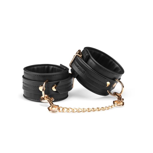 Liebe Seele ankle cuffs vegan leather black