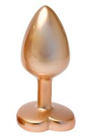 Gleaming Love Pearl Gold Plug Small 2,7 cm