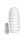ToyJoy Hero Medium Masturbator Ribs White