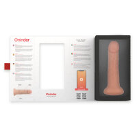 ONINDER Large Bogota Vibrator Dildo 9 Speeds Natural 22 cm Free App