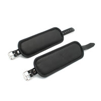 Kiotos Leather Padded Handcuffs Spikey Nuts