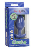 CalExotics Cheeky Vibrating Glow-In-The-Dark Butt Plug...
