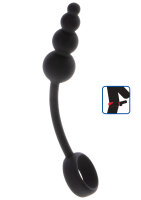 ToyJoy Manpower Anal Plug & Cock Ring Black