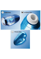 Hidden Desire Aqua Bubble Masturbator Blue