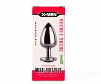 X-MEN Secret Shade Metal Butt Plug Red M 3,4 cm