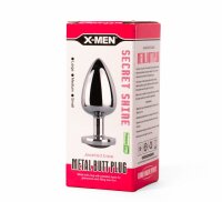 X-MEN Secret Shade Metal Butt Plug Red M 3,4 cm
