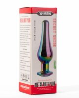 X-MEN Secret Shine Metal Butt Plug Rainbow S 3,2 cm