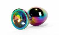 X-MEN Secret Shine Metal Butt Plug Rainbow M 3,4 cm