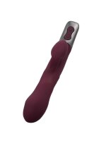 NMC Titanz 8.5 Inch Silicone Rechargeable Vibrator in Rubine Red
