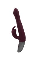 NMC Titanz 8.5 Inch Silicone Rechargeable Vibrator in Rubine Red