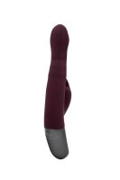 NMC Titanz 8.5 Inch Silicone Rechargeable Vibrator in Rubine Red