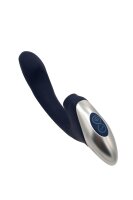 NMC Titanz 8 Inch Silicone Rechargeable Vibrator In Blue