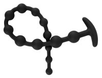 Black Velvets Analkugelkette Schwarz 50 cm