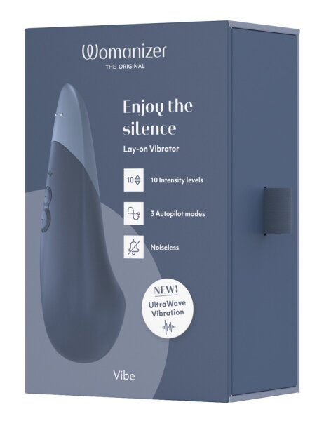 Womanizer Vibe Clit Vibrator Dark Blue 14.2 cm