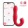 HoneyPlayBox - JOI Thrust 2 Pressure Sensing App Controlled Thrusting G-spot Vibrator & Tongue Clit Licker Red