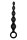 NMC 5.5 Inch Ribbed Silicone Anal Beads Black