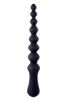 NMC 9.5 Inch Ribbed Silicone Anal Ball Beads Black