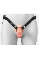 FANTASY X-TENSIONS ELITE 6" SILICONE HOLLOW STRAP-ON - DUAL DENSITY - LIGHT