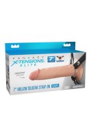 FANTASY X-TENSIONS ELITE 7" SILICONE HOLLOW STRAP-ON...