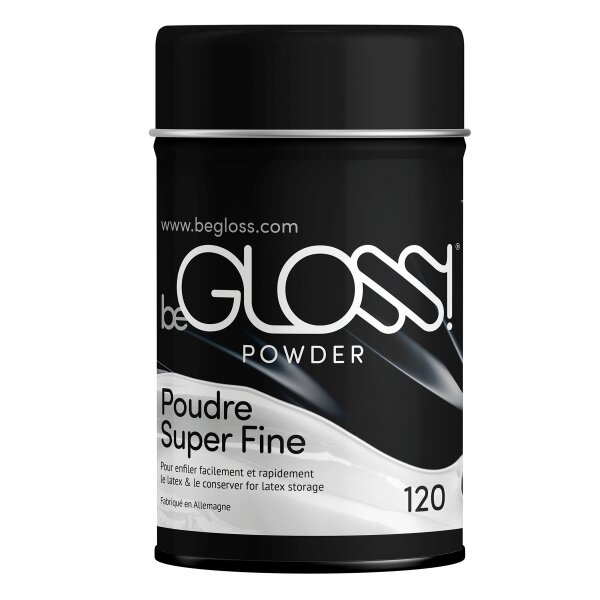beGLOSS Talkumpuder f&uuml;r Latexkleidung 120 g