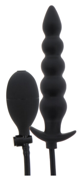 Hidden Desire Inflatable plug Ribbed Advanced 18.5 x 4 cm Black