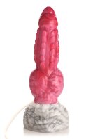 XR Brands Resurrector Phoenix Spritzender Silikon-Dildo Rot Wei&szlig;