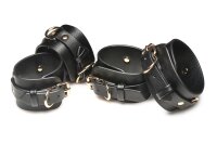 XR Brands Bondage-Fesselset mit G&uuml;rtel und Verbindern Schwarz