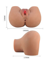 Crazy Bull Mila Doppelmasturbator Beige