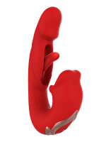 IY Mouty Rabbit Vibrator with App Control Red 17.2 cm