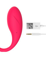 IY Bulby Vibrating Egg with App Dark Pink 9,7 cm