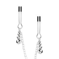 Bedroom Fantasies Nipple and Clitoris Clamps - Silver
