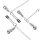 Bedroom Fantasies Nipple and Clitoris Clamps - Silver