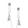 Bedroom Fantasies Nipple and Clitoris Clamps - Silver
