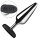XR Brands Metall & Silikon Analplug Silber mit SLUT Basis