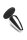 XR Brands Metall & Silikon Analplug Silber mit SLUT Basis