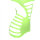 SUBBLIME Green Long Sleeve Elastic Fishnet Bodystocking One Size