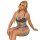 SUBBLIME Rainbow Bare Shoulder Fishnet Bodystocking One Size